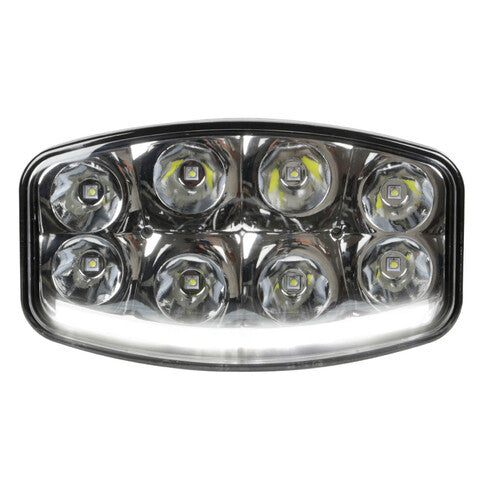 Pluton Nix, faro di profondità LED con luce di posizione - 12/24V - 245x140 mm