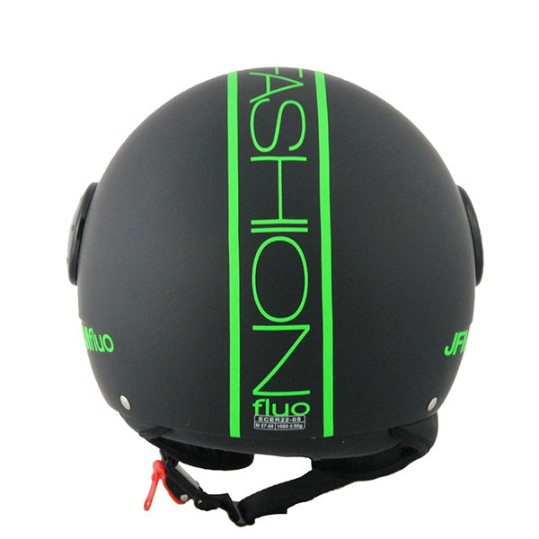 CASCO DEMIJET JFM Con Visiera elicotterista VERDE FLUO