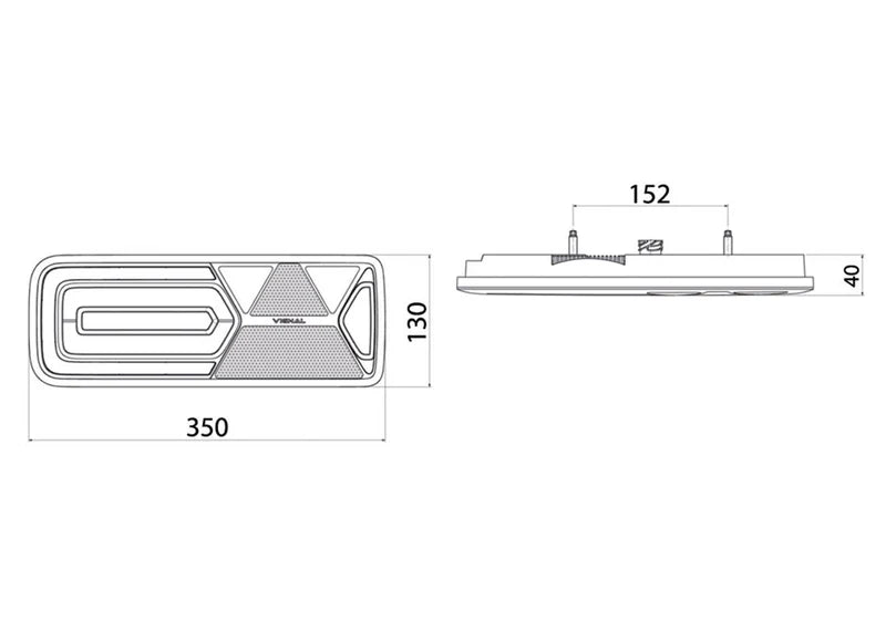 Fanale led posteriore sinistro tipo Schmitz