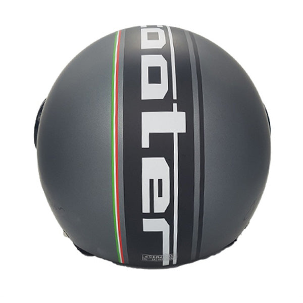 CASCO DEMIJET JFM Con Visiera elicotterista ANTRACITE OPACO