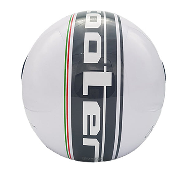 CASCO DEMIJET JFM Con Visiera elicotterista BIANCO LUCIDO