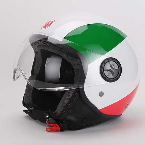 CASCO DEMI-JET -ITALIA- VISIERA ELICOTTERISTA