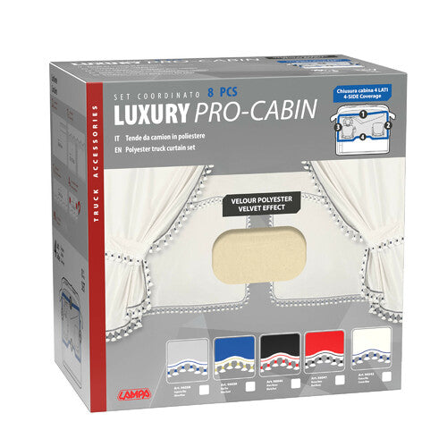 Luxury Pro-Cabin, set tende in poliestere per camion in diverse colorazioni