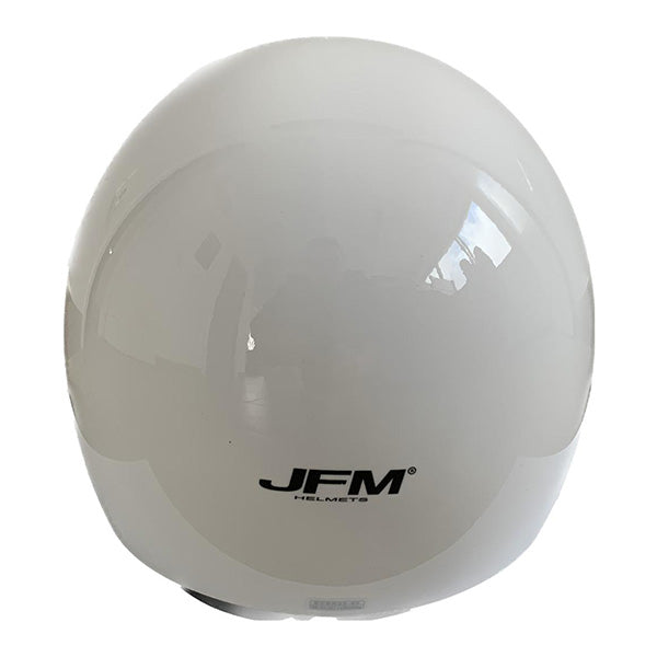 CASCO DEMIJET JFM Con Visiera elicotterista BIANCO LUCIDO