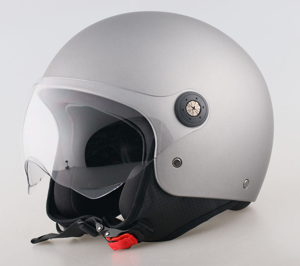 CASCO DEMIJET JFM Con Visiera elicotterista ANTRACITE OPACO