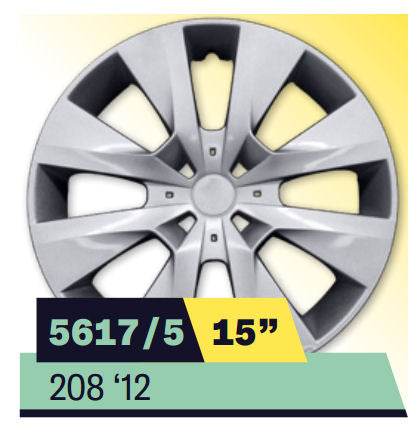 COPPA RUOTA PEUGEOT 208 2012> Dim. 15