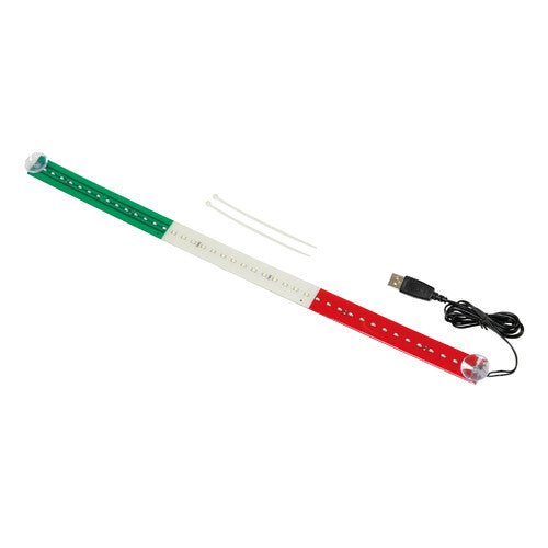 Bandiera luminosa 90 cm, 72 Led, 24V - Italia