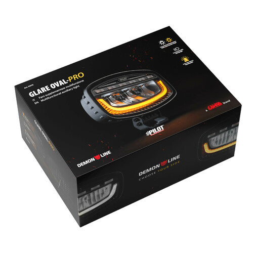 Glare Oval-Pro, faro supplementare multifunzione - 12/24V