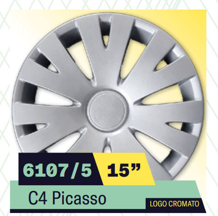 COPPA RUOTA CITROEN C4 PICASSO Dim. 15 s/logo