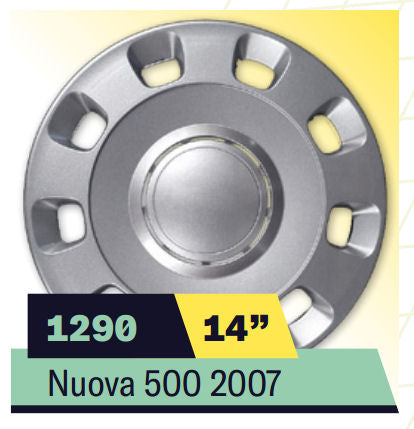 COPPA RUOTA FIAT NUOVA 500 07 Dim. 14