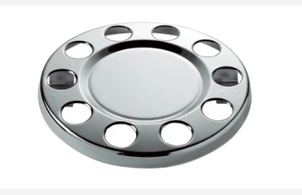 Coppa coprimozzo piena in acciaio inox 10 fori