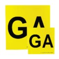 COPPIA ADESIVI ''GA'' GUIDA ACOMPAGNATA (posteriore 30X30, anteriore 12X15)