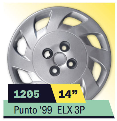 COPPA RUOTA FIAT PUNTO 99 ELX 3P Dim. 14