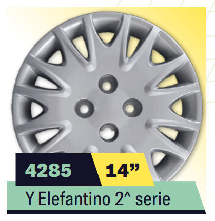 COPPA RUOTA LANCIA Y ELEFANTINO 2aSER. Dim. 14