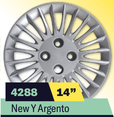 COPPA RUOTA LANCIA YPSILON ARGENTO Dim. 14